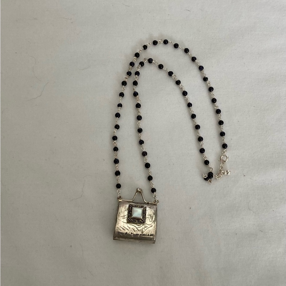 Sterling Silver Little Purse Necklace